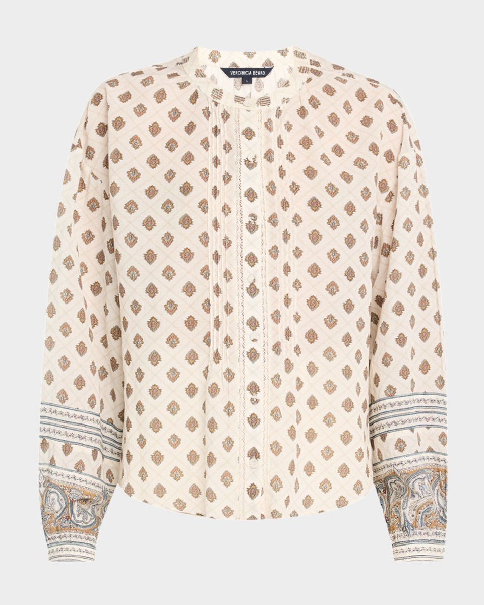 Lollie Button-Front Blous